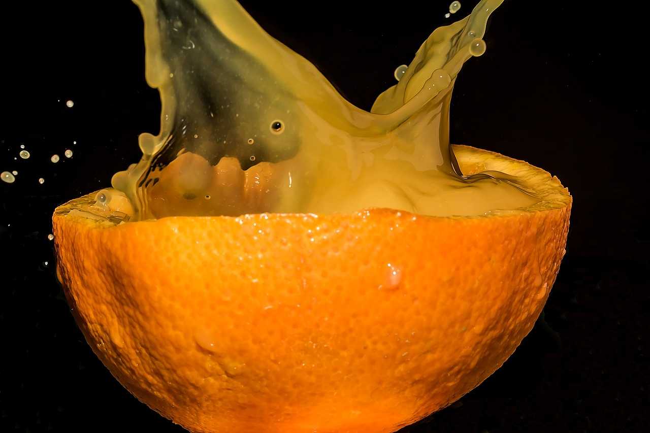 Egg in an orange