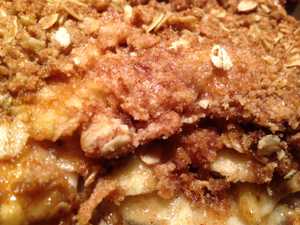 Rhubarb or Apple Crisp Recipe