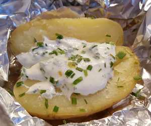 Baked Potato on Campfire Recipe