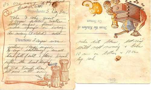 recipe card 3 day buns